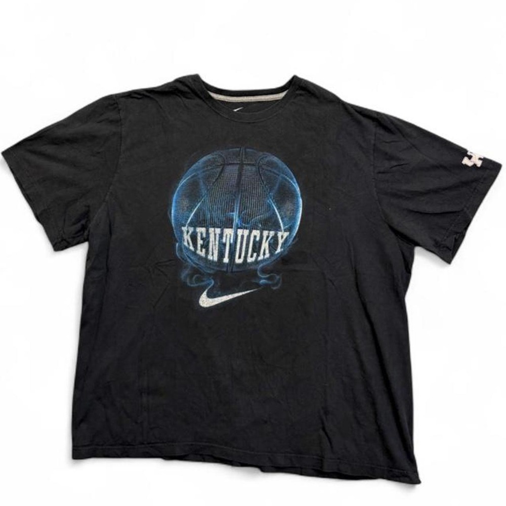 Nike Kentucky Wildcats Basketball Graphic T-Shirt Mens 3XL Black UK Wildcats